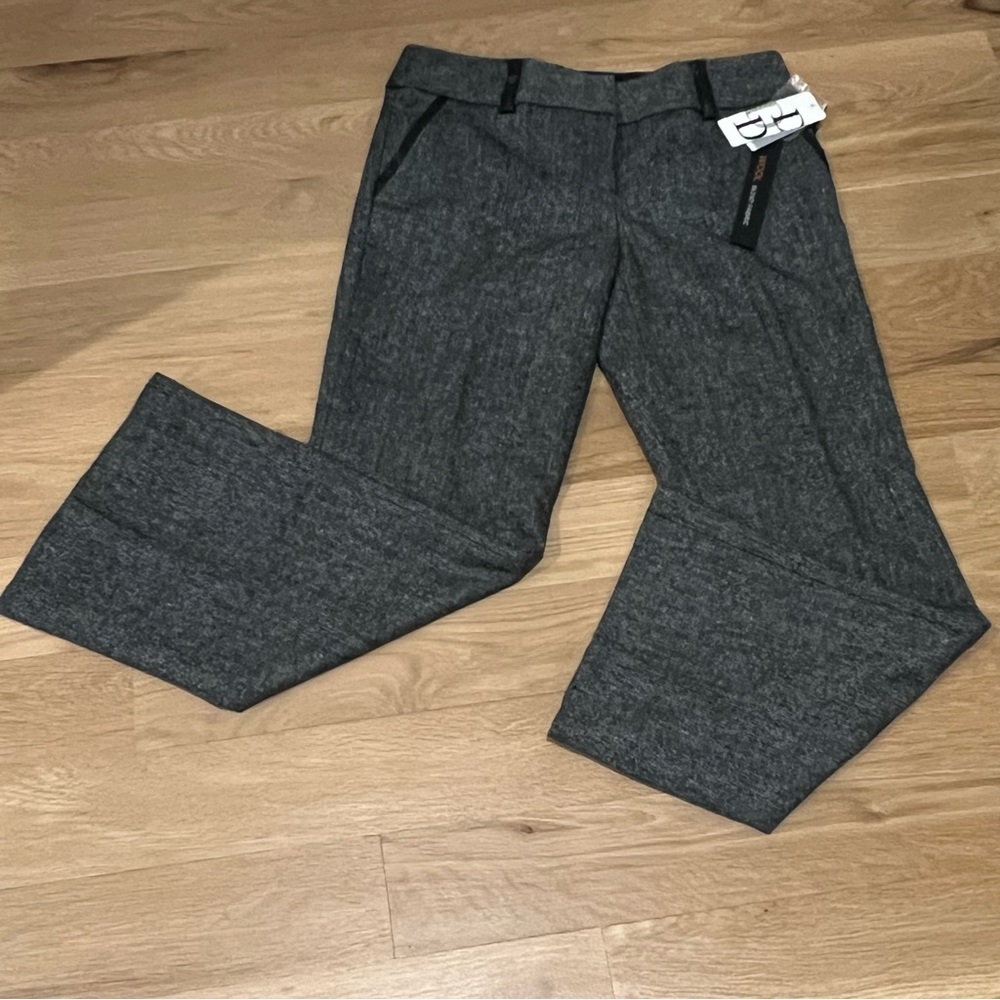 Dahlia wool blend black Heather lined pants  belts loops pockets woman’s 6P